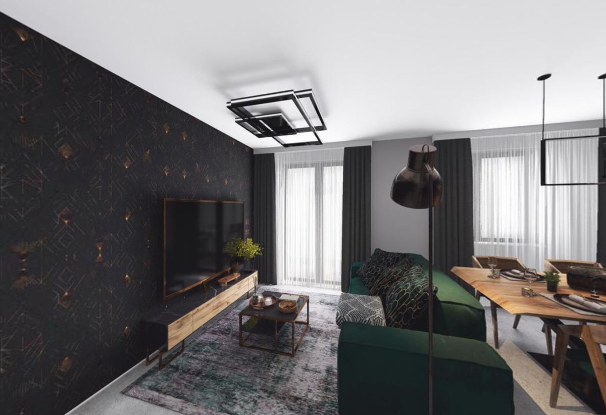 3 pokoje 58 m? + duży balkon na południe - ujecie 2