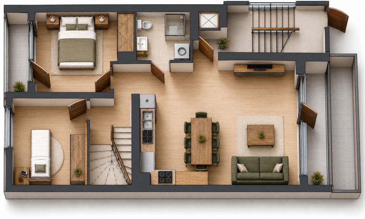 5 pokoi, apartament na Czyżynach. - ujecie 5