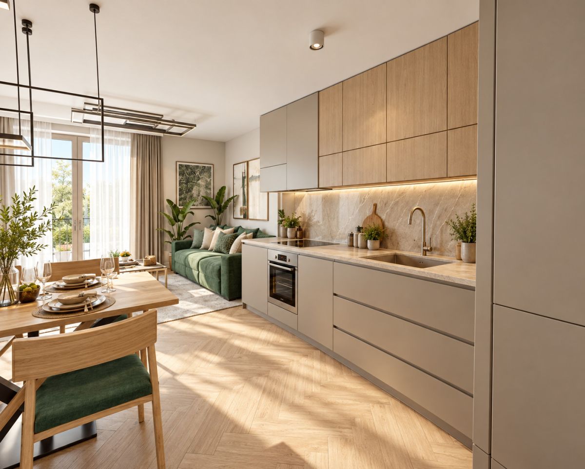 2 pokoje | 44 m2 | Ogródek | Harmonogram